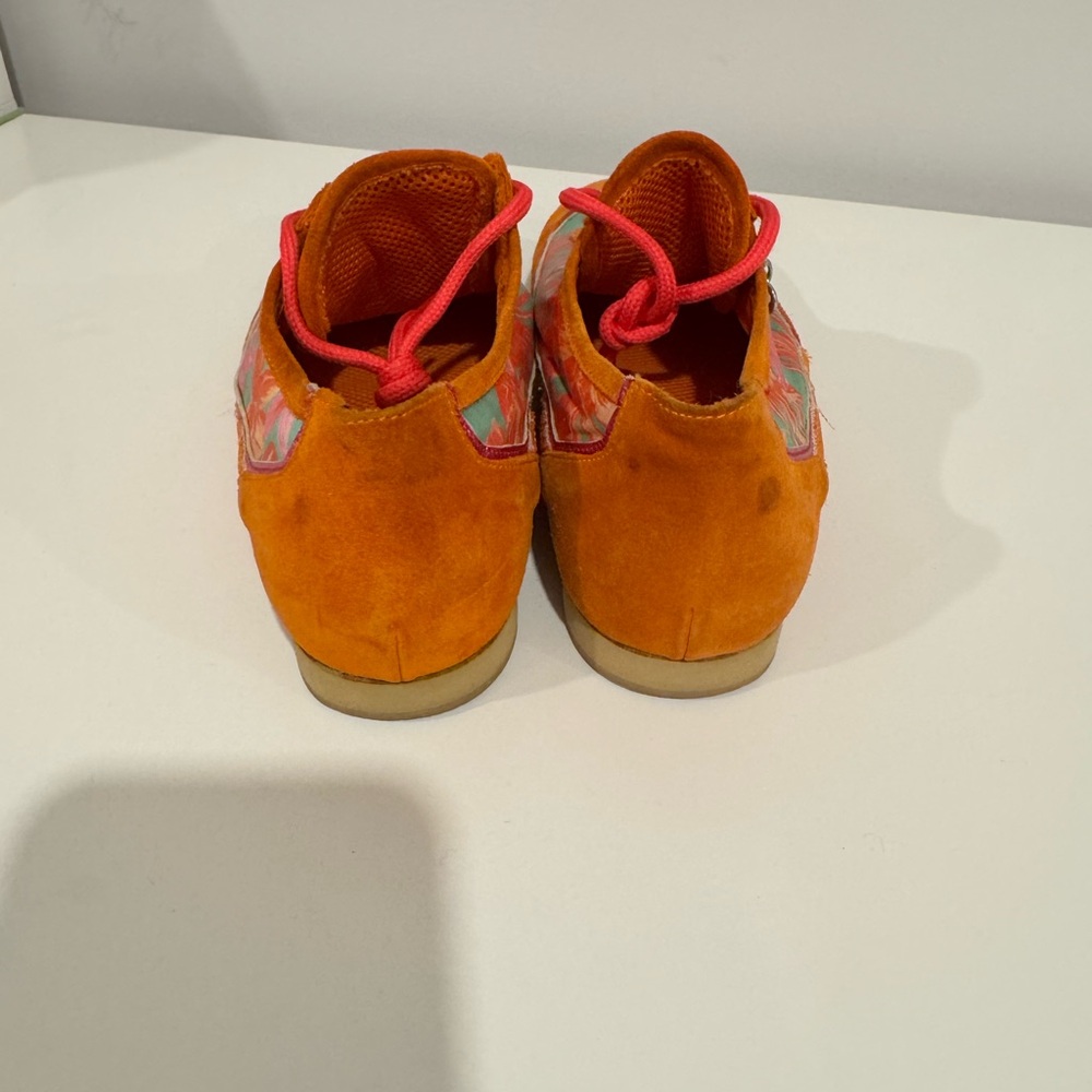 Versus Versace  orange floral sneakers - Picture 5 of 12